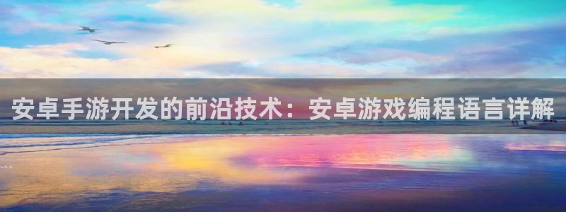 摩根娱乐app下载官网苹果版：安卓手游开发的前沿技术：安卓游